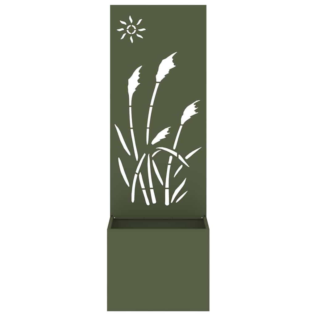 Garten Sichtschutz-Leinwand Olivgrün 50 x 140 cm