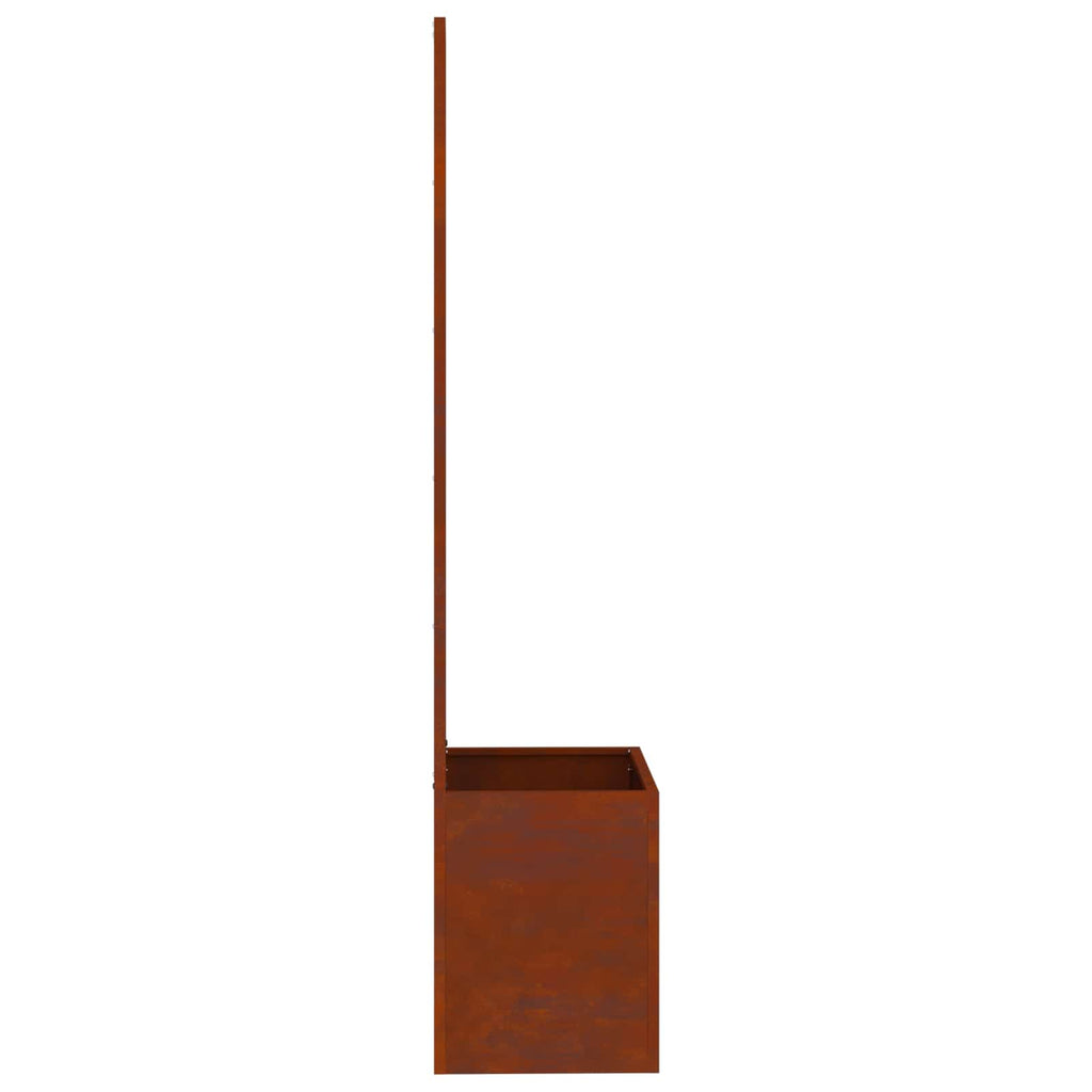 Garten Sichtschutz-Leinwand Floral Rostig 50 x 32 x 150 cm