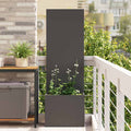 Garten Sichtschutz-Leinwand Schwarz 50 x 150 cm