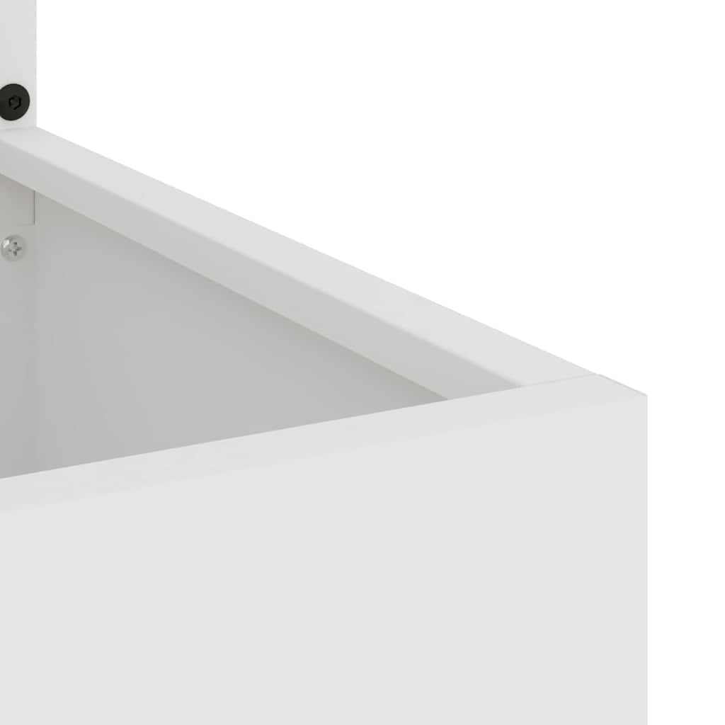 Garten Sichtschutz-Leinwand Weiß 50 x 32 x 150 cm
