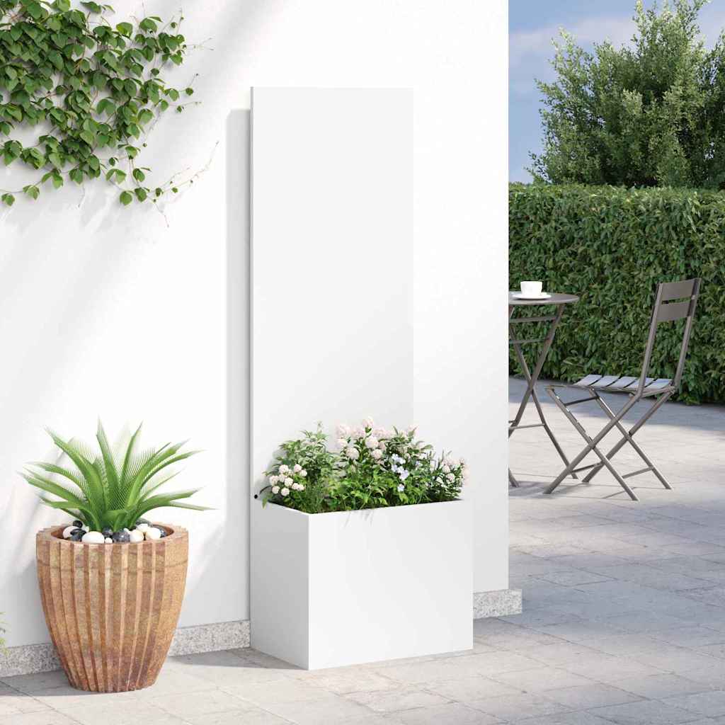 Garten Sichtschutz-Leinwand Weiß 50 x 32 x 150 cm