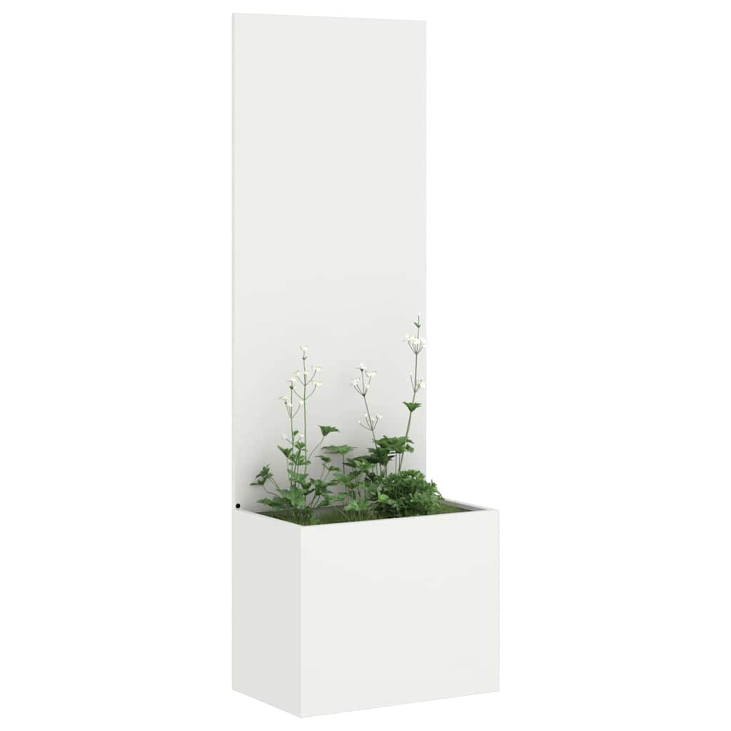 Garten Sichtschutz-Leinwand Weiß 50 x 32 x 150 cm