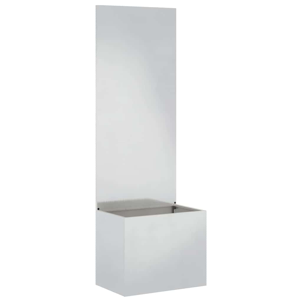 Garten Sichtschutz-Leinwand Silber 50 x 32 x 150 cm Edelstahl