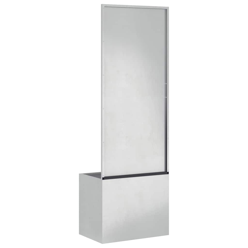 Garten Sichtschutz-Leinwand Silber 50 x 32 x 150 cm Edelstahl