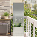 Garten Sichtschutz-Leinwand Silber 50 x 32 x 150 cm