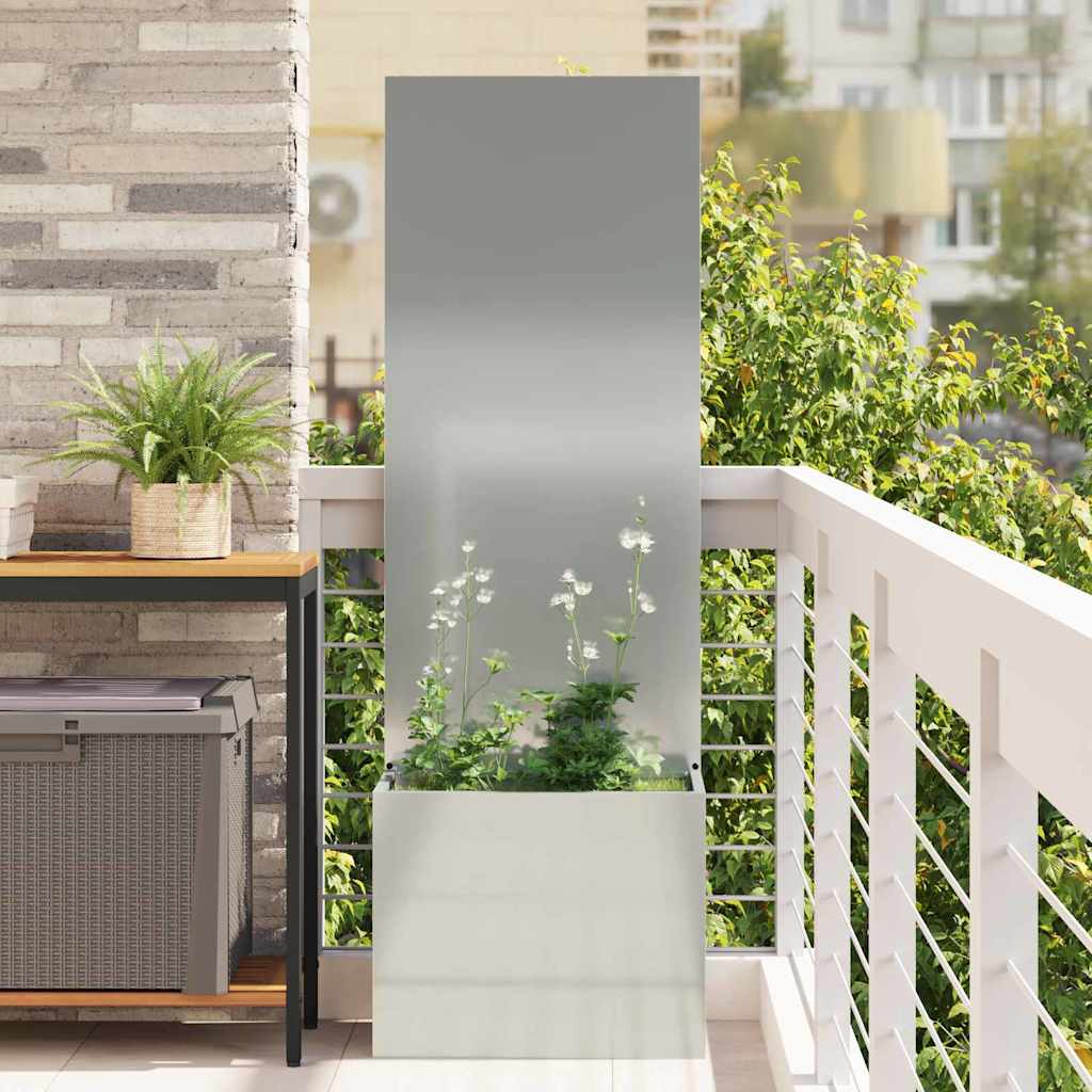 Garten Sichtschutz-Leinwand Silber 50 x 32 x 150 cm