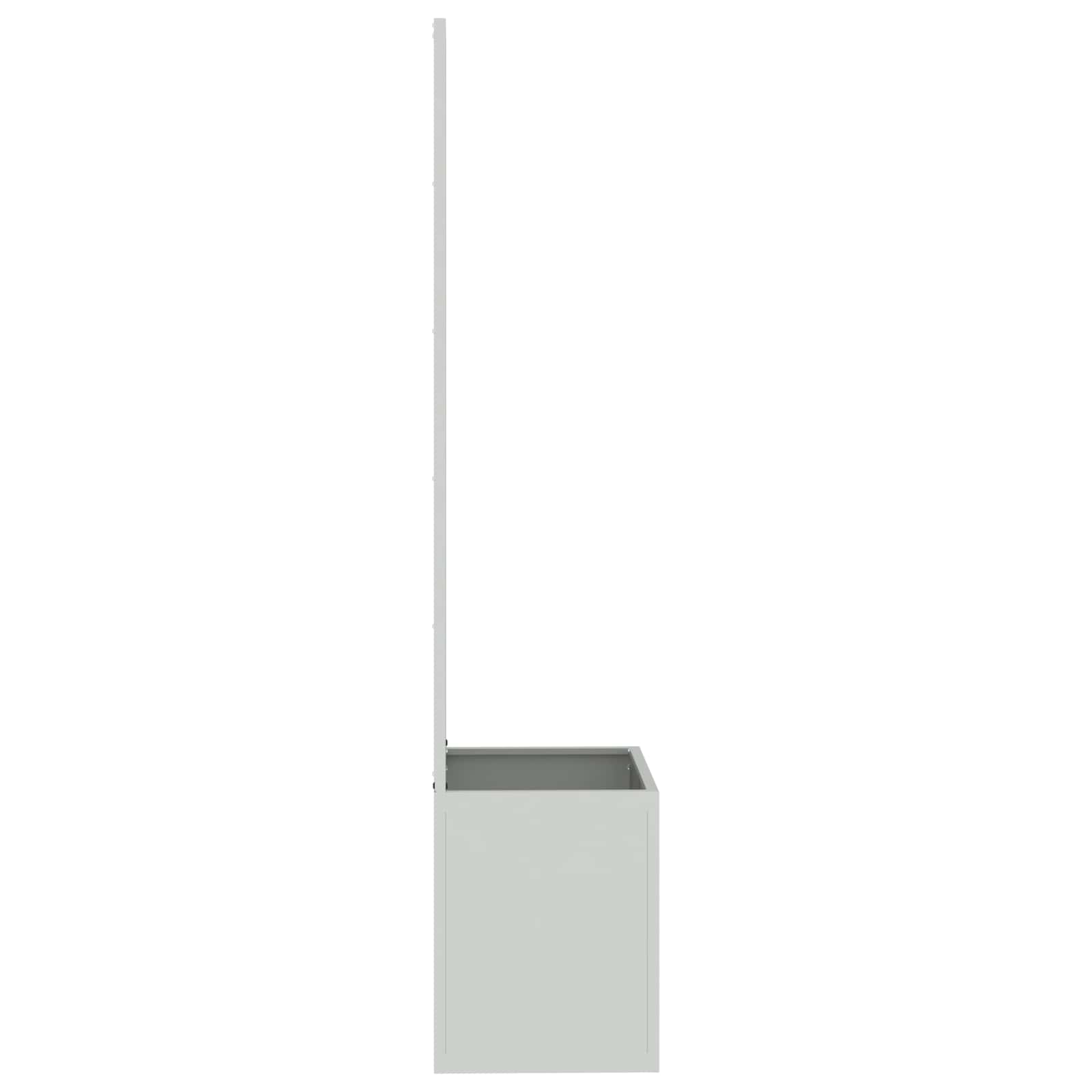 Garten Sichtschutz-Leinwand Silber 50 x 150 cm Verzinkter Stahl