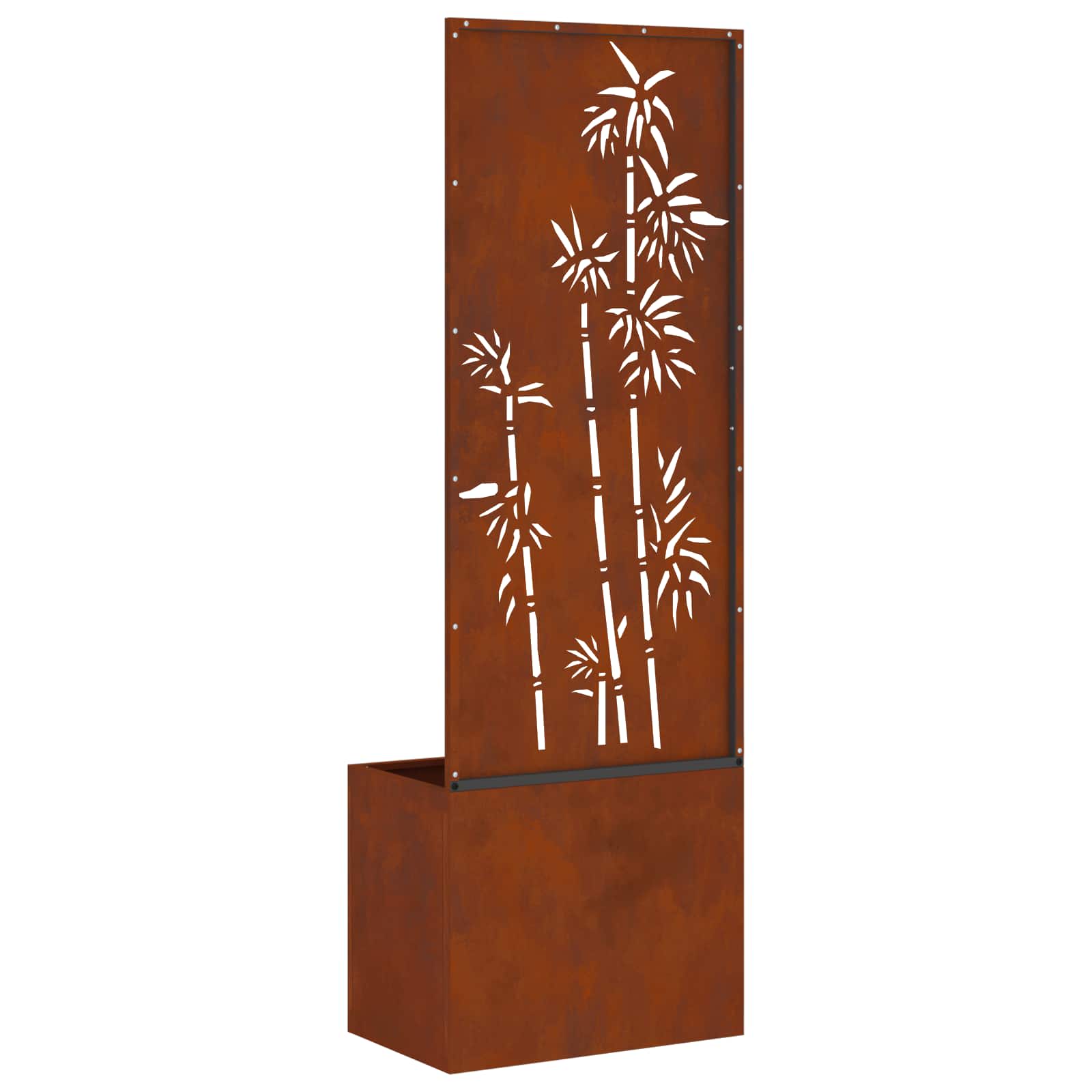 Garten Sichtschutz-Leinwand Rostig 50 x 150 cm Wetterfeststahl