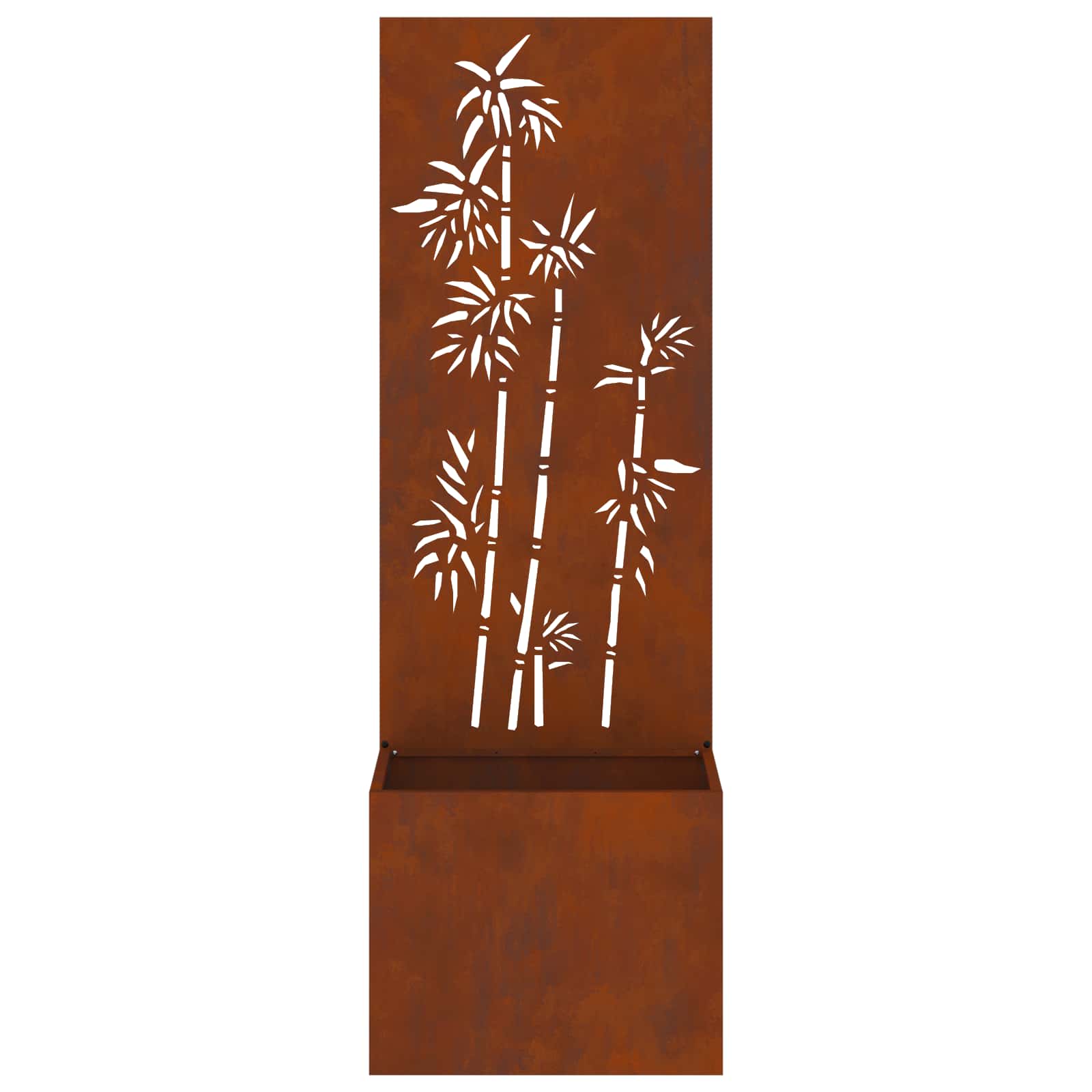Garten Sichtschutz-Leinwand Rostig 50 x 150 cm Wetterfeststahl