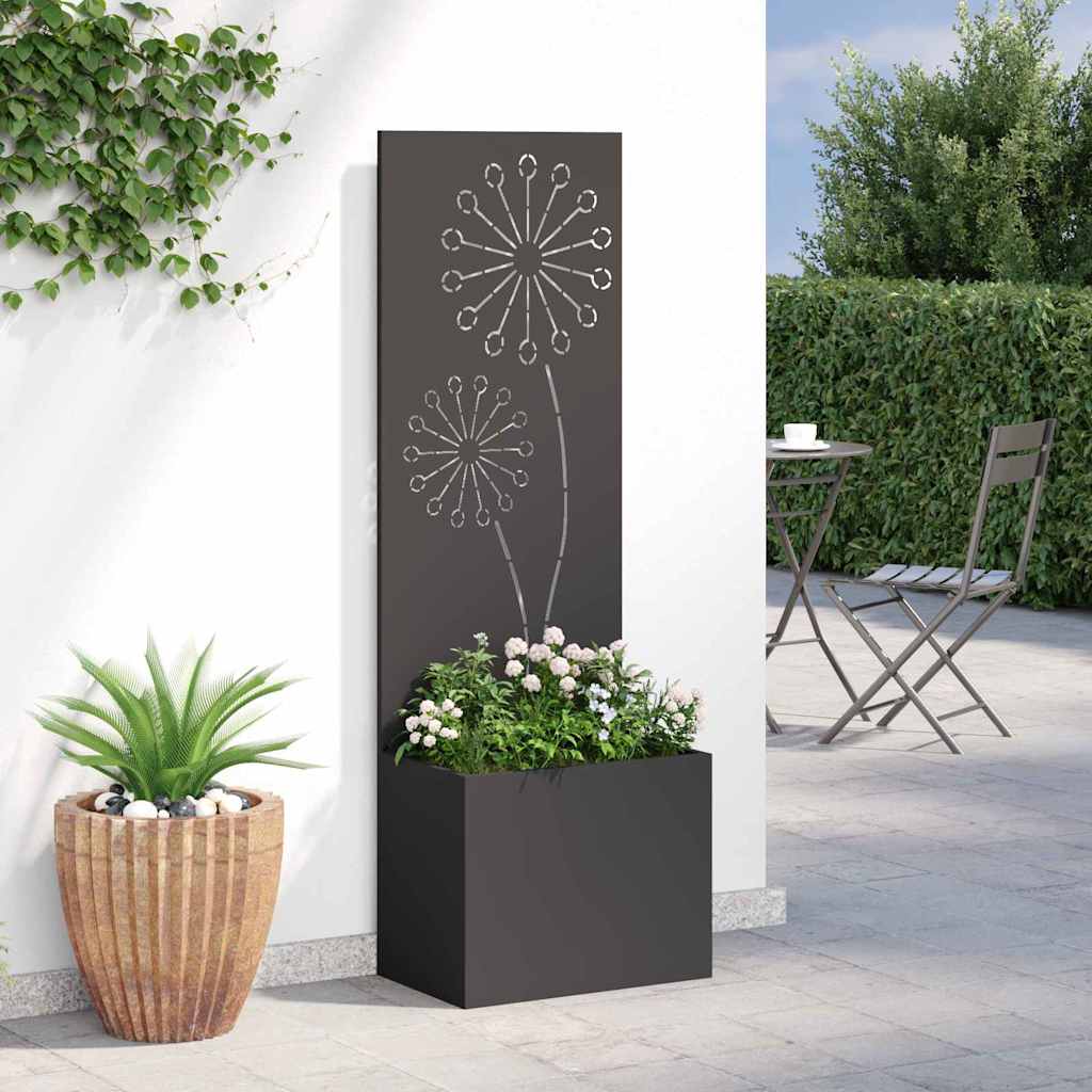 Garten Sichtschutz-Leinwand Schwarz 50 x 150 cm