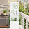 Garten Sichtschutz-Leinwand Weiß 50 x 150 cm