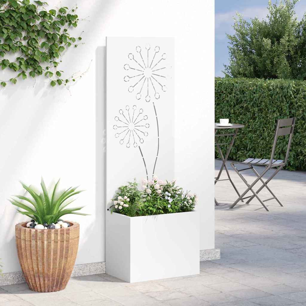 Garten Sichtschutz-Leinwand Weiß 50 x 150 cm