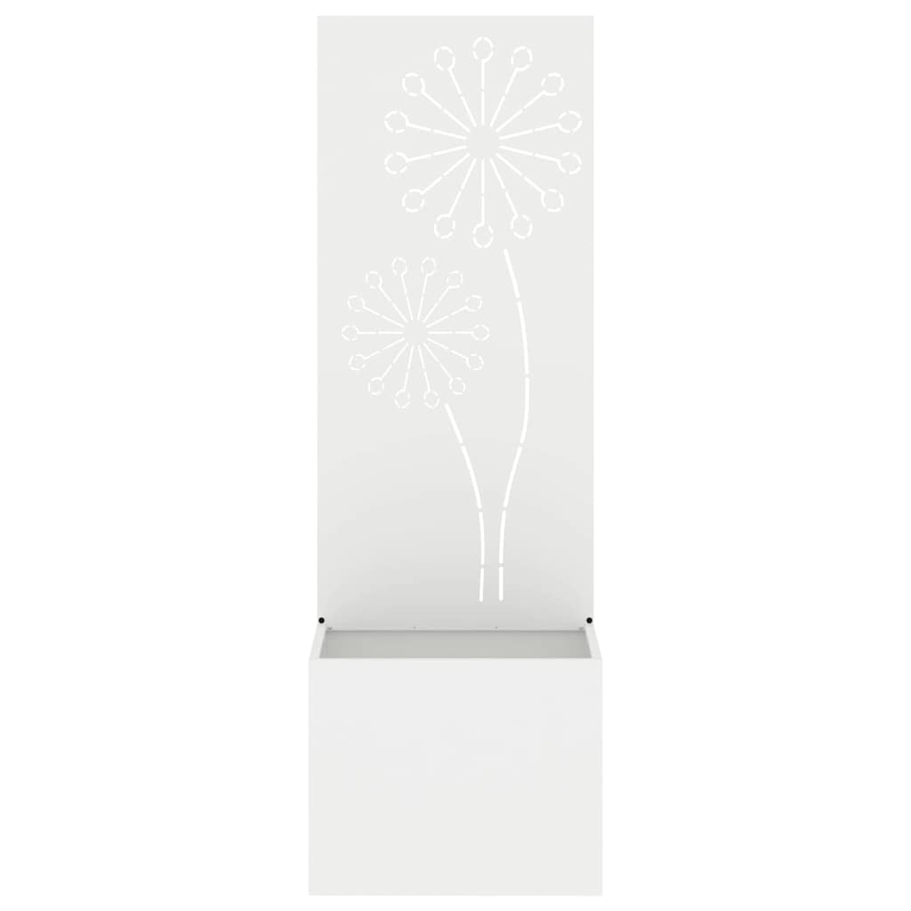Garten Sichtschutz-Leinwand Weiß 50 x 150 cm