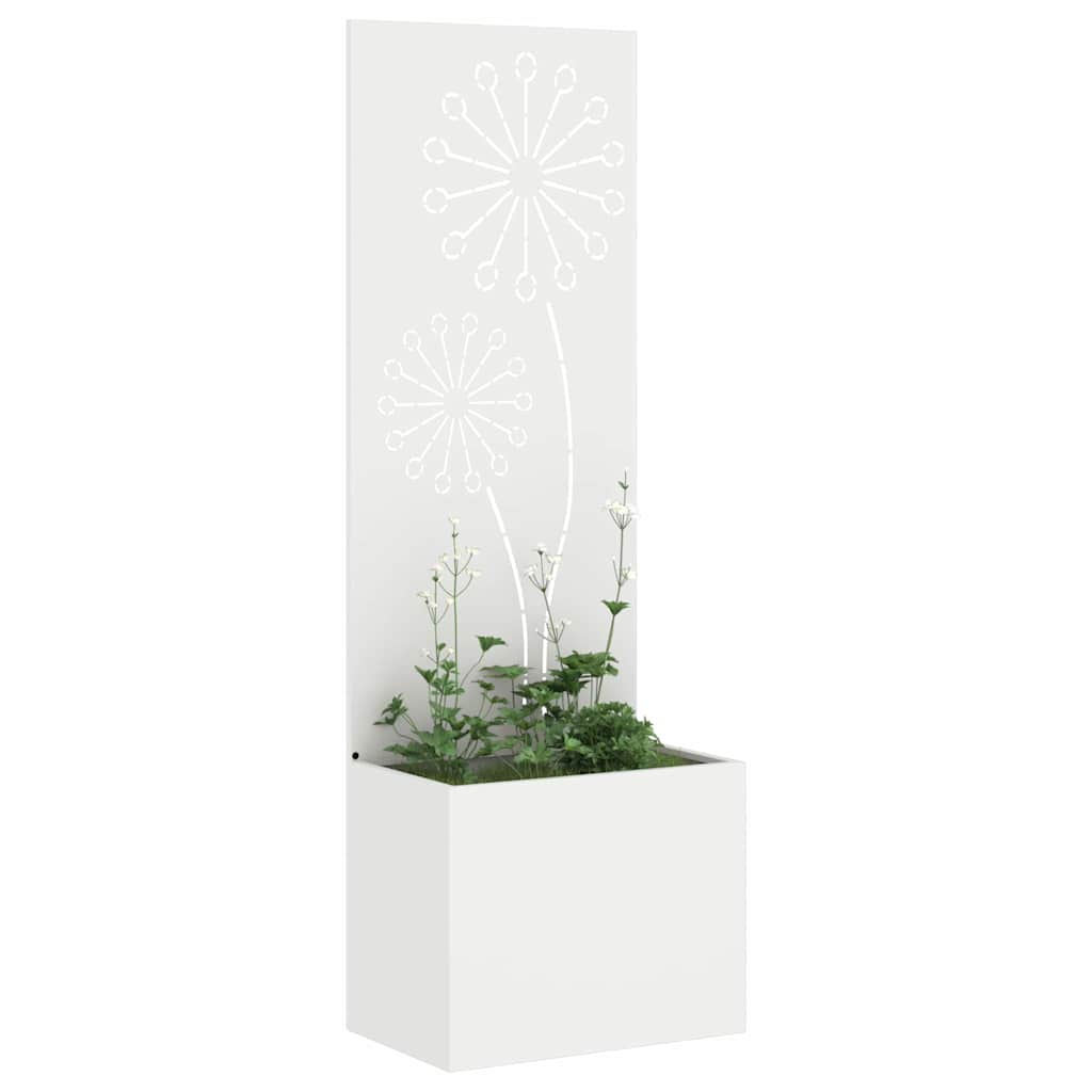 Garten Sichtschutz-Leinwand Weiß 50 x 150 cm