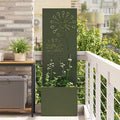 Garten Sichtschutz-Leinwand Olivgrün 50 x 150 cm