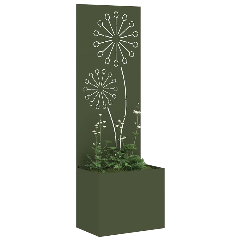 Garten Sichtschutz-Leinwand Olivgrün 50 x 150 cm