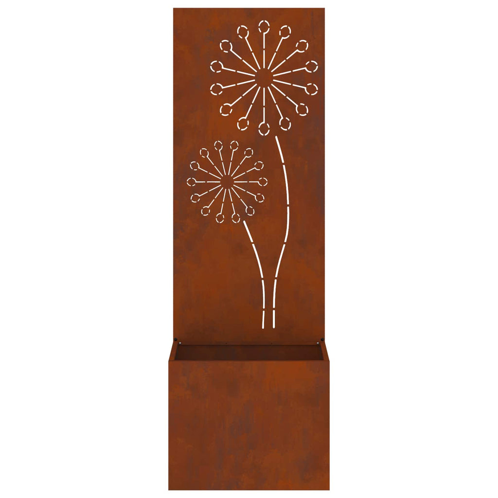 Garten Sichtschutz-Leinwand Rostig 50 x 150 cm Wetterfeststahl