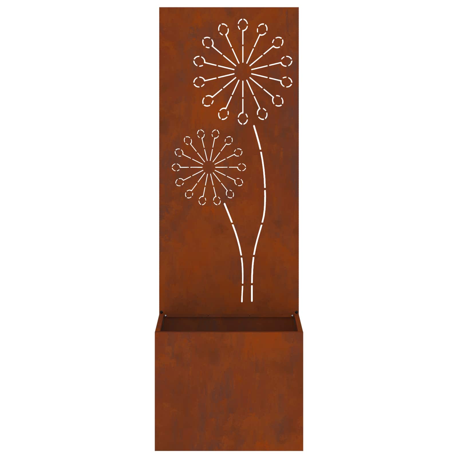 Garten Sichtschutz-Leinwand Rostig 50 x 150 cm Wetterfeststahl