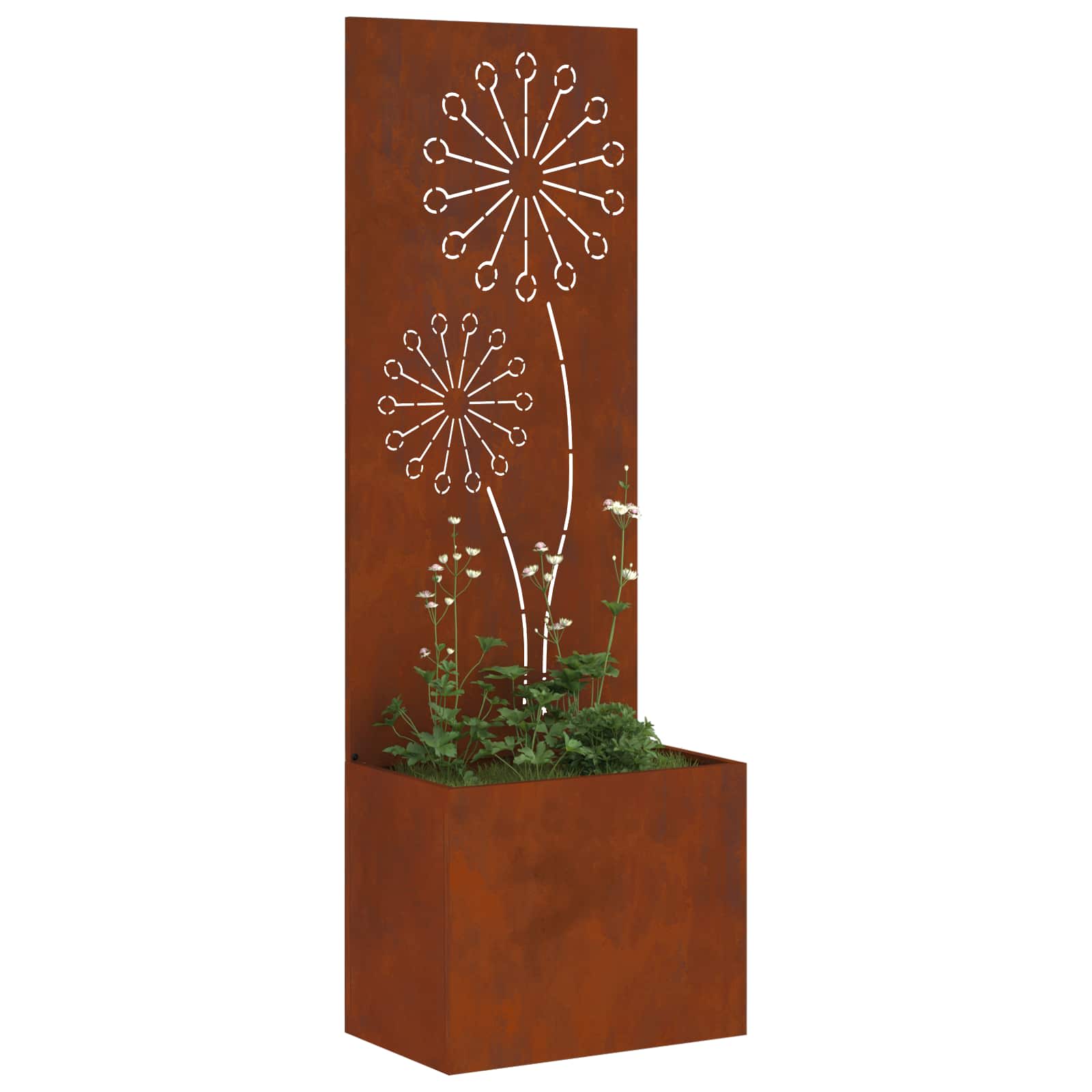 Garten Sichtschutz-Leinwand Rostig 50 x 150 cm Wetterfeststahl