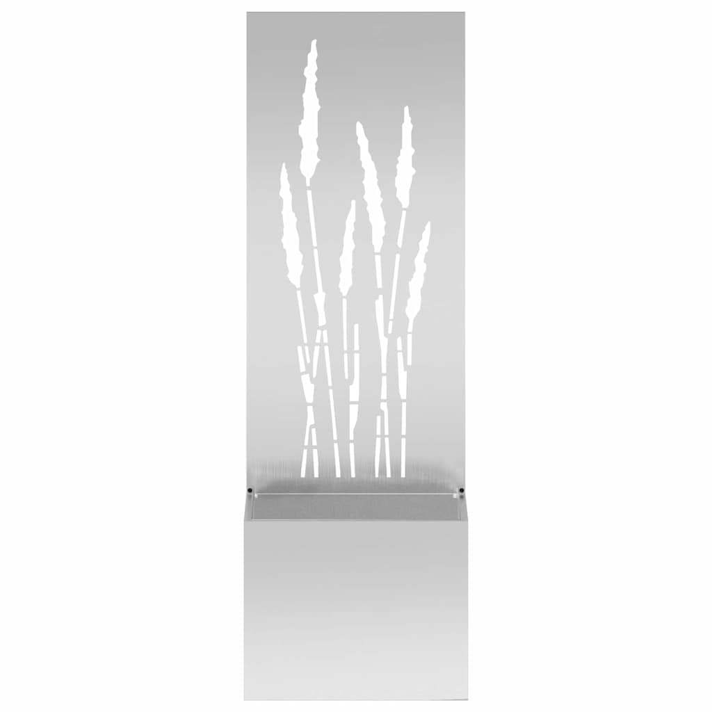 Garten Sichtschutz-Leinwand Silber 50 x 150 cm Verzinkter Stahl