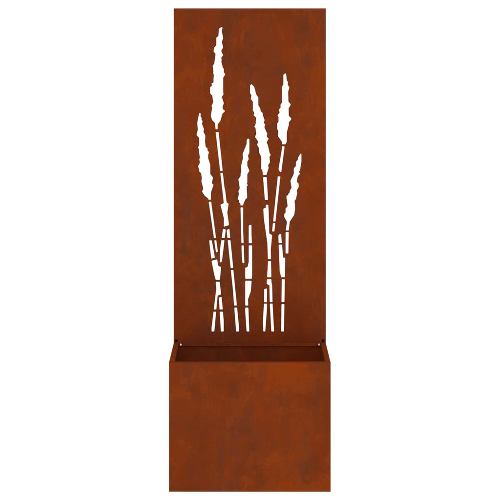 Garten Sichtschutz-Leinwand Rostig 50 x 150 cm Wetterfeststahl