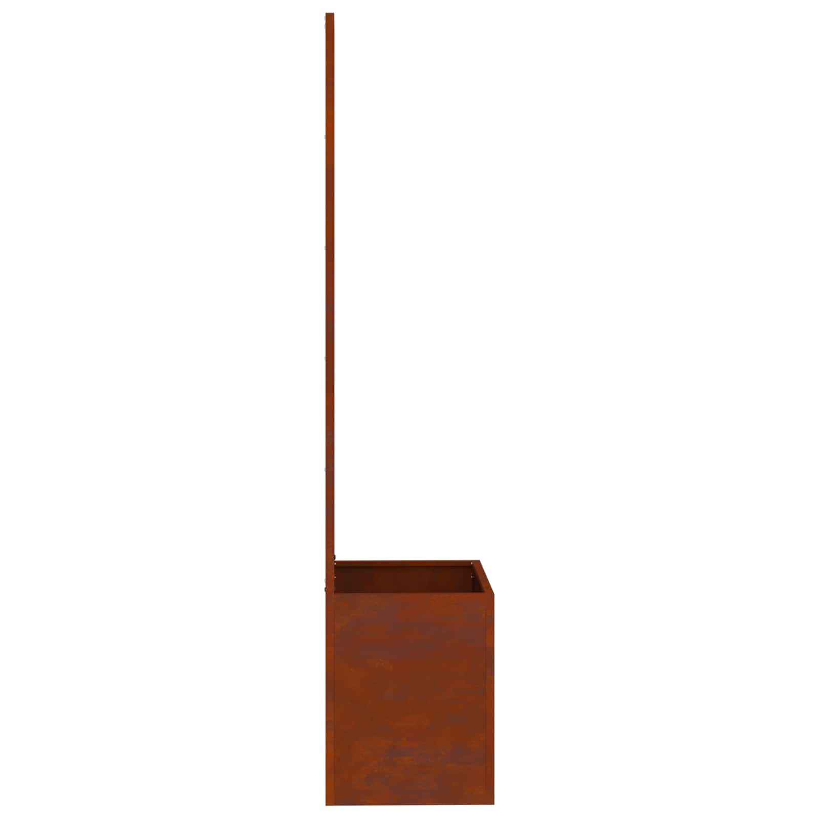 Garten Sichtschutz-Leinwand Rostig 50 x 150 cm Wetterfeststahl