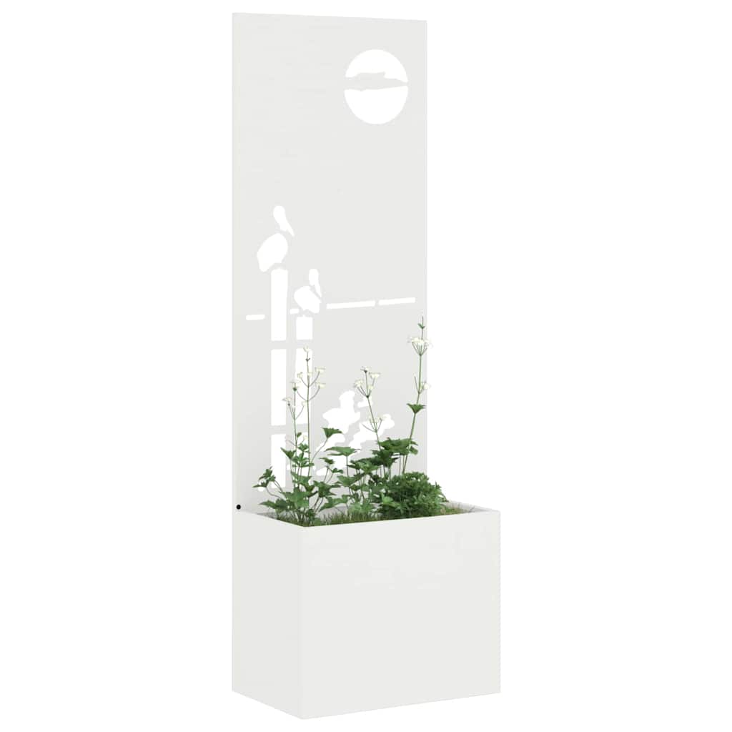 Garten Sichtschutz-Leinwand Weiß 50 x 150 cm