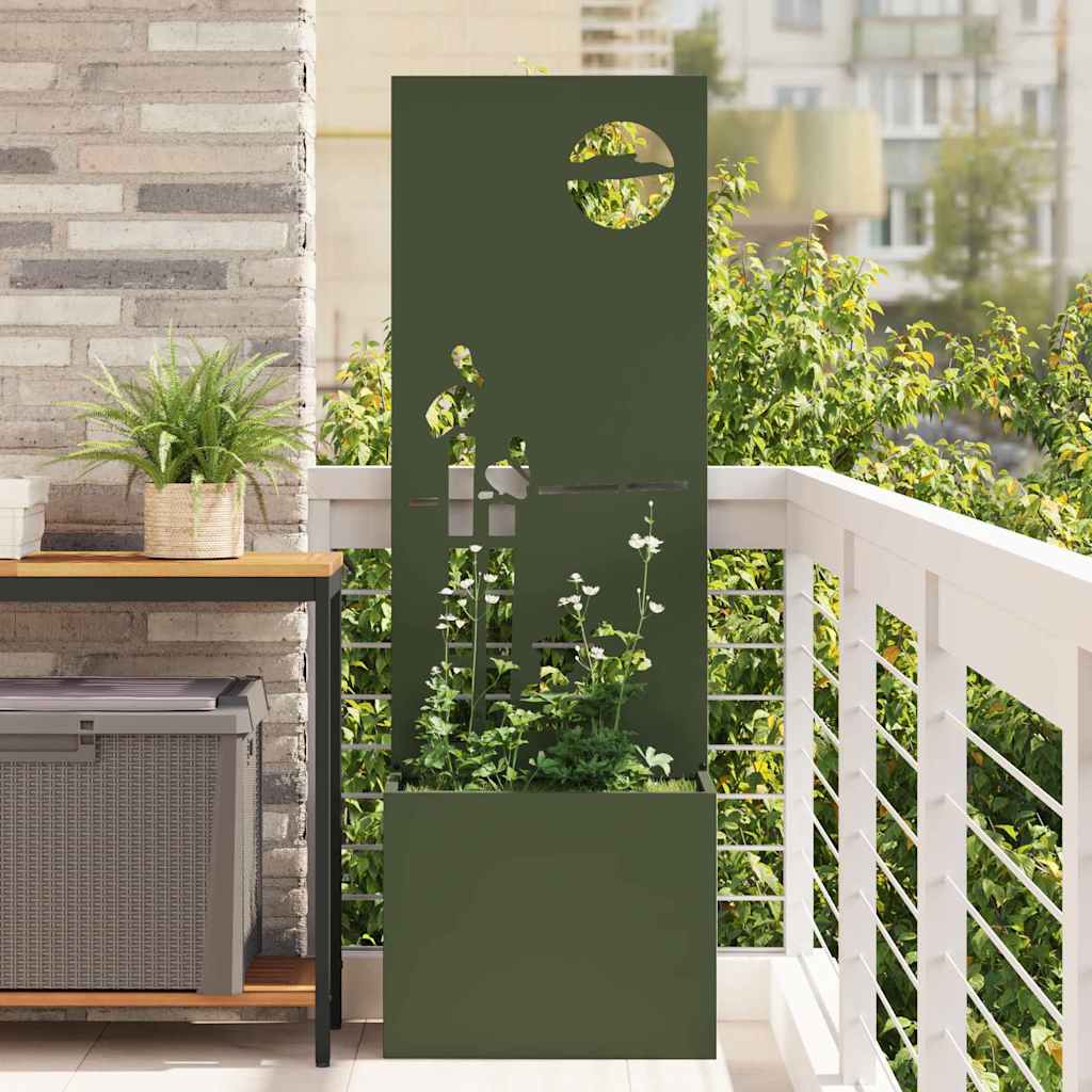 Garten Sichtschutz-Leinwand Olivgrün 50 x 150 cm
