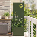 Garten Sichtschutz-Leinwand Olivgrün 50 x 150 cm