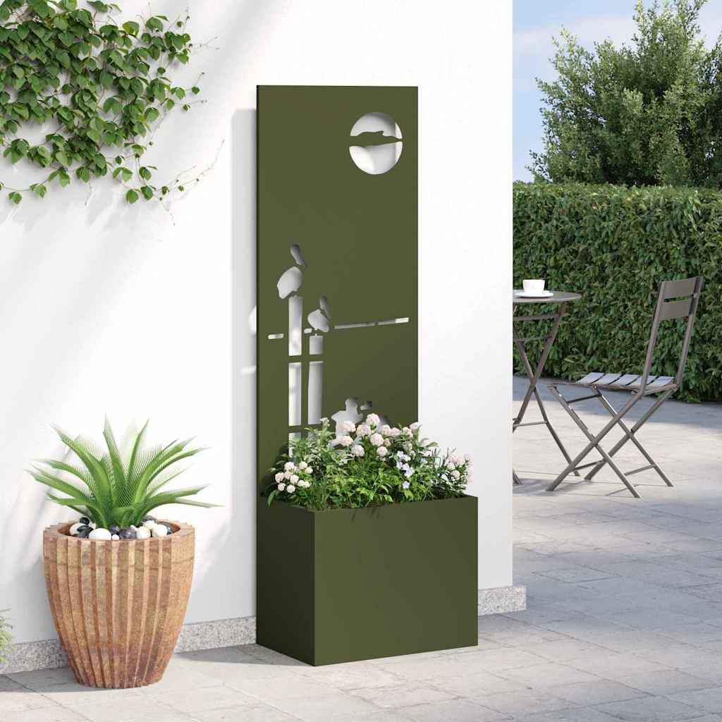 Garten Sichtschutz-Leinwand Olivgrün 50 x 150 cm