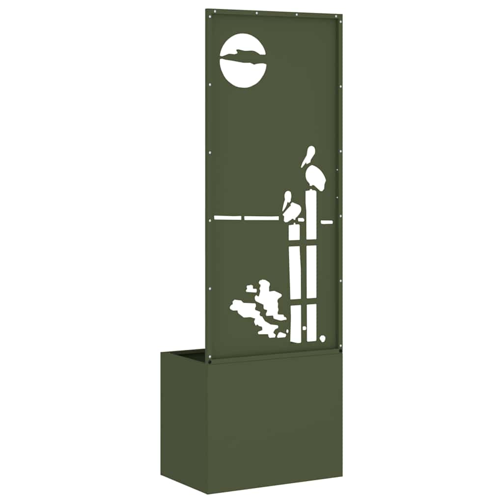 Garten Sichtschutz-Leinwand Olivgrün 50 x 150 cm