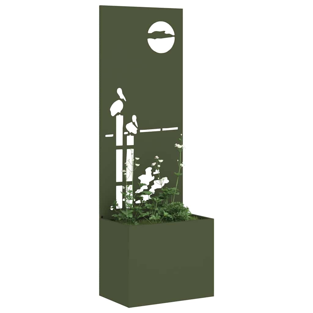 Garten Sichtschutz-Leinwand Olivgrün 50 x 150 cm