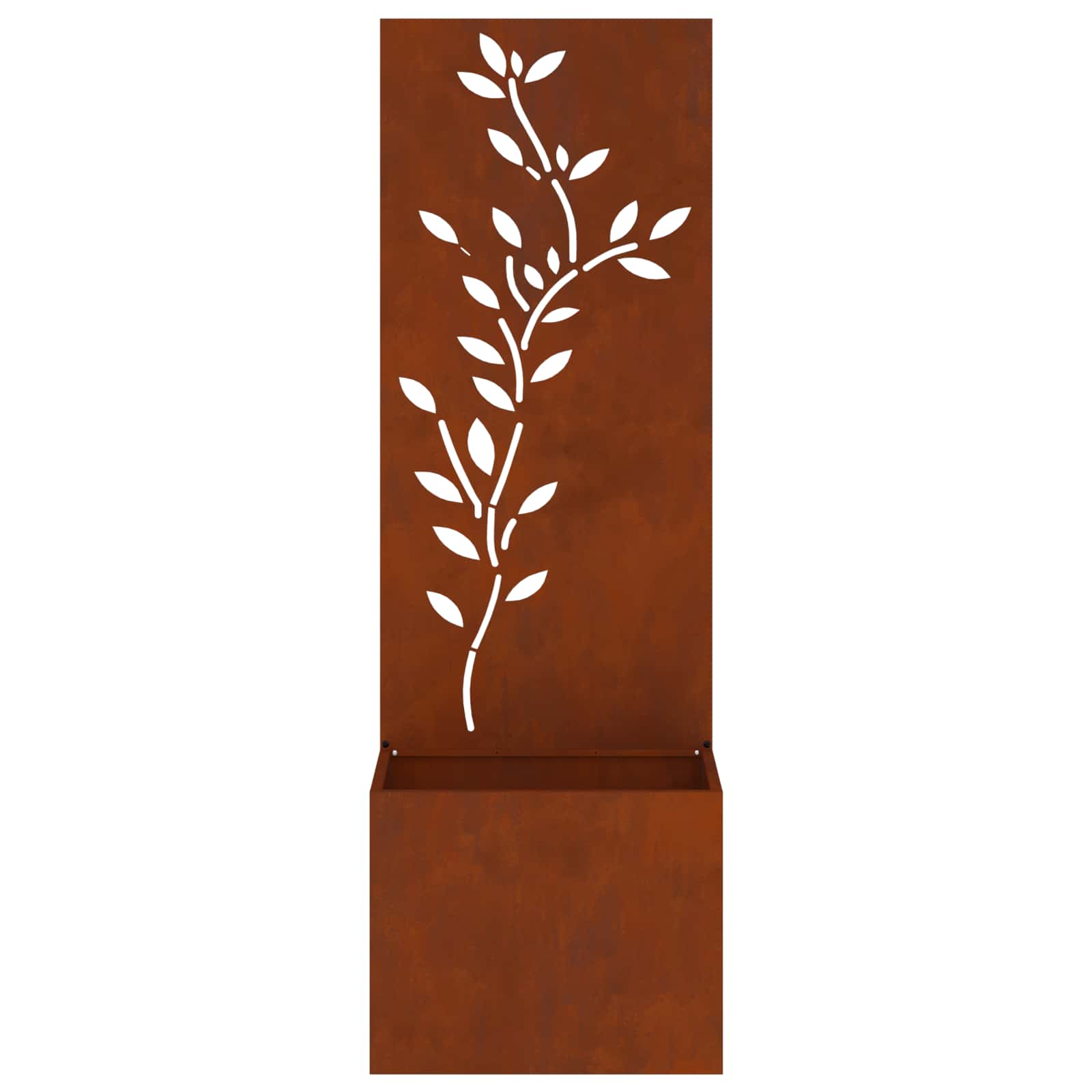 Garten Sichtschutz-Leinwand Rostig 50 x 140 cm Wetterfeststahl