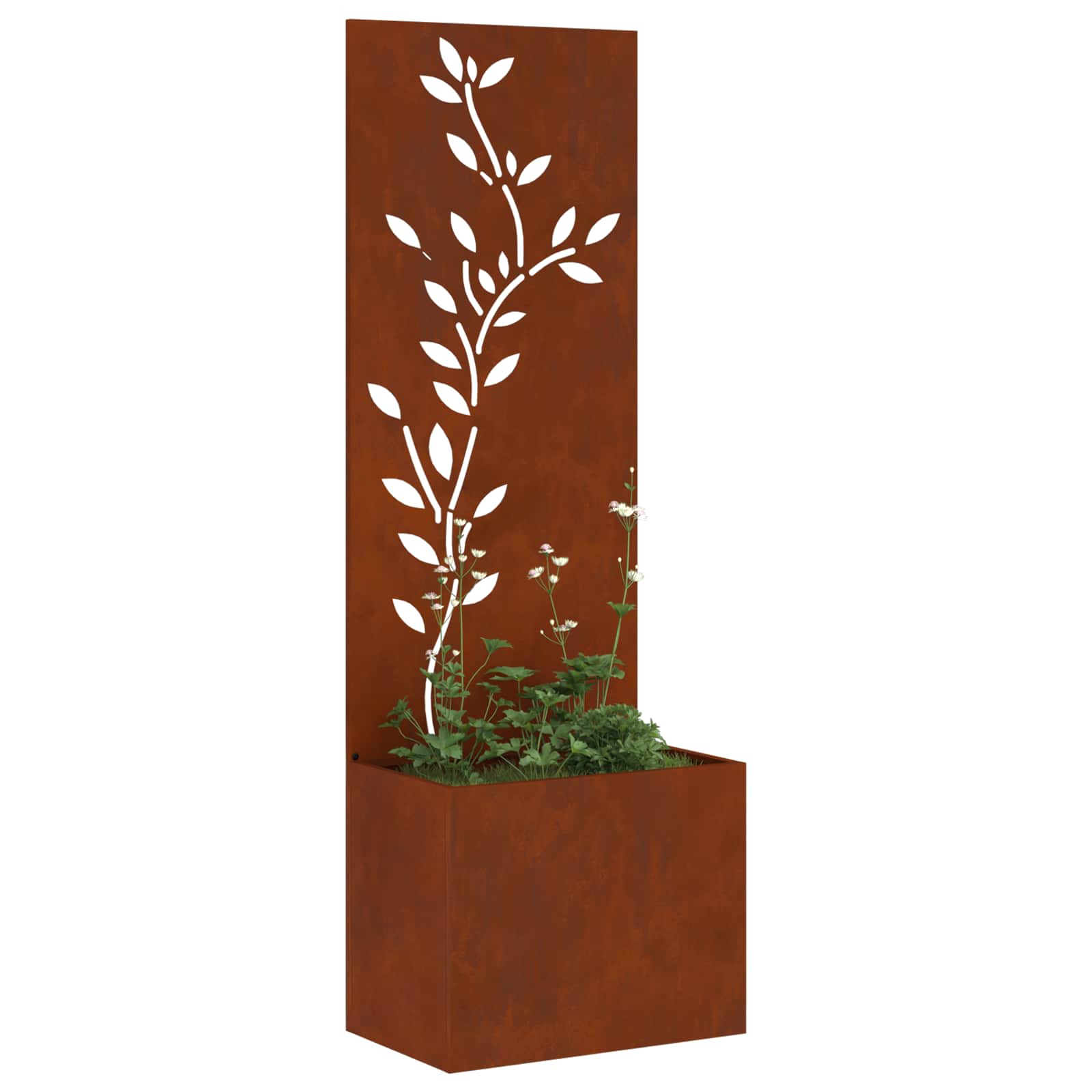 Garten Sichtschutz-Leinwand Rostig 50 x 140 cm Wetterfeststahl
