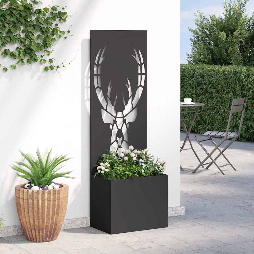 Garten Sichtschutz-Leinwand Tiermuster Schwarz 50 x 150 cm