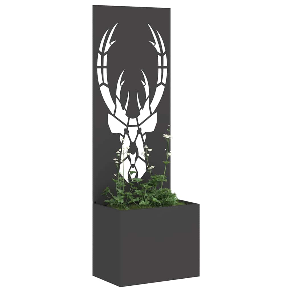Garten Sichtschutz-Leinwand Tiermuster Schwarz 50 x 150 cm