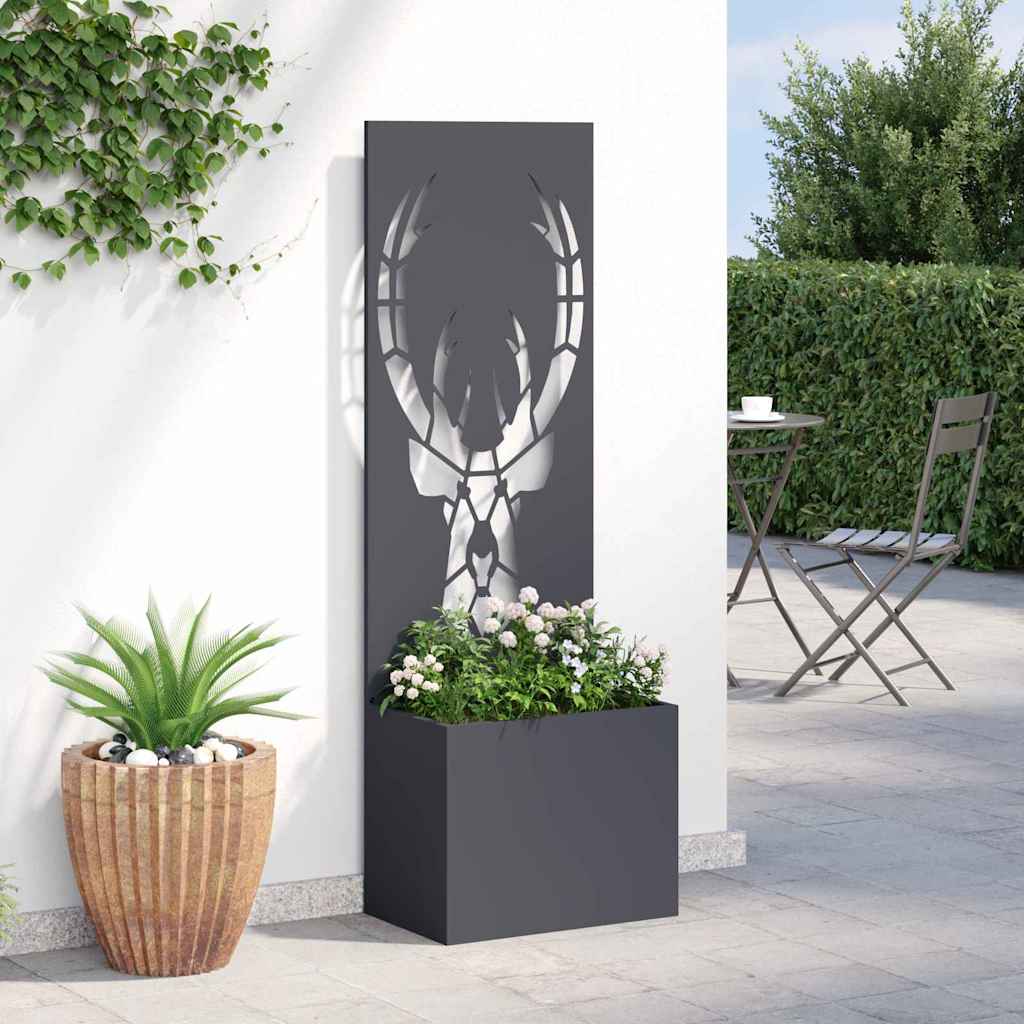 Garten Sichtschutz-Leinwand Tiermuster Anthrazit 50 x 150 cm