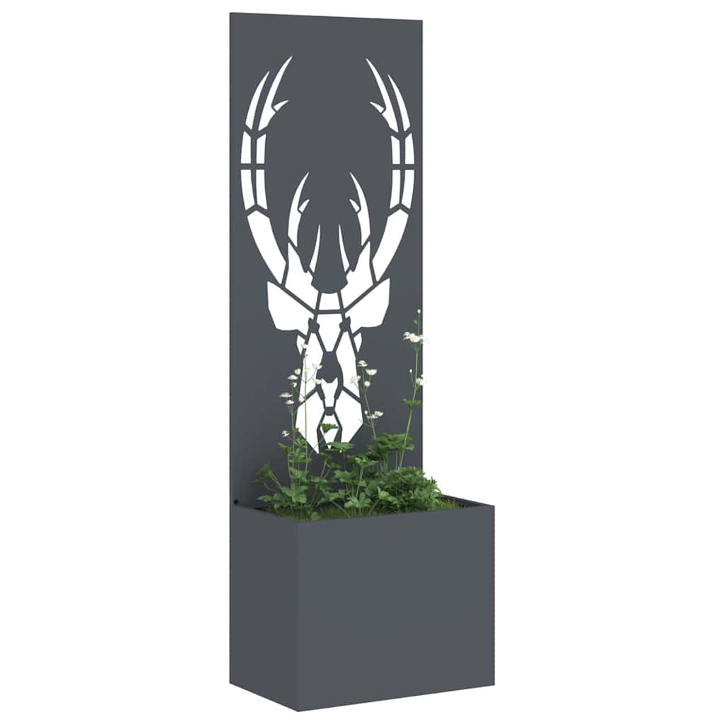 Garten Sichtschutz-Leinwand Tiermuster Anthrazit 50 x 150 cm