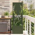 Garten Sichtschutz-Leinwand Tiermuster Olivgrün 50 x 150 cm