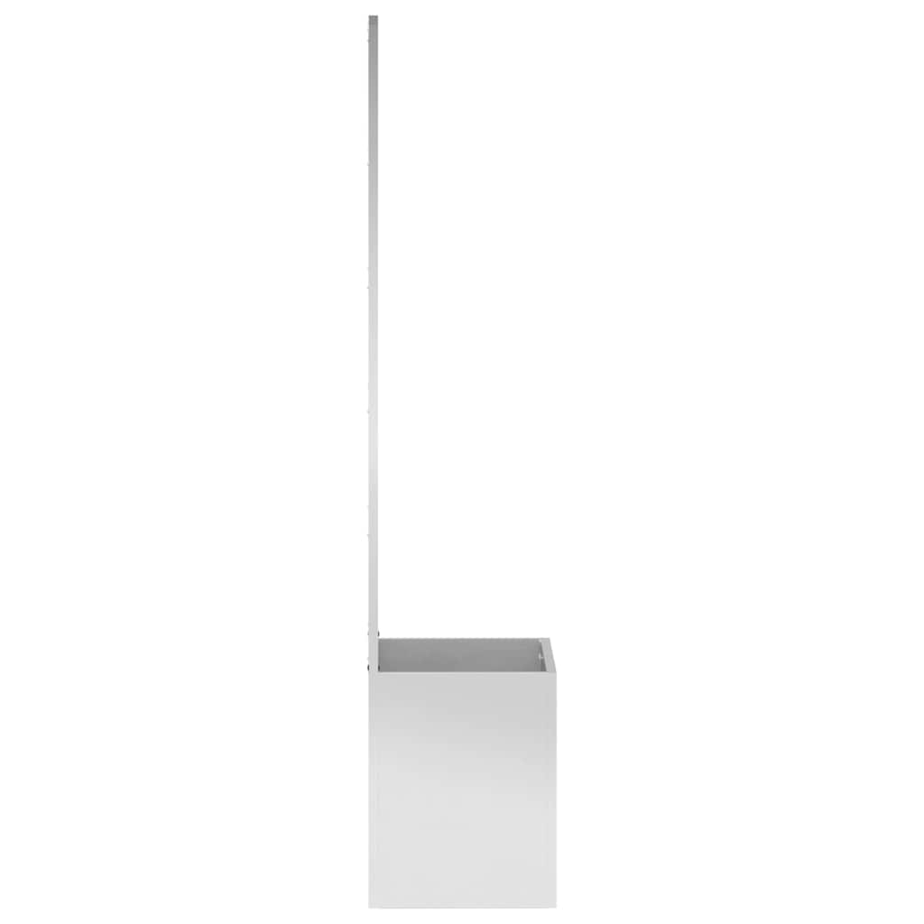 Garten Sichtschutz-Leinwand Silber 50 x 150 cm Verzinkter Stahl