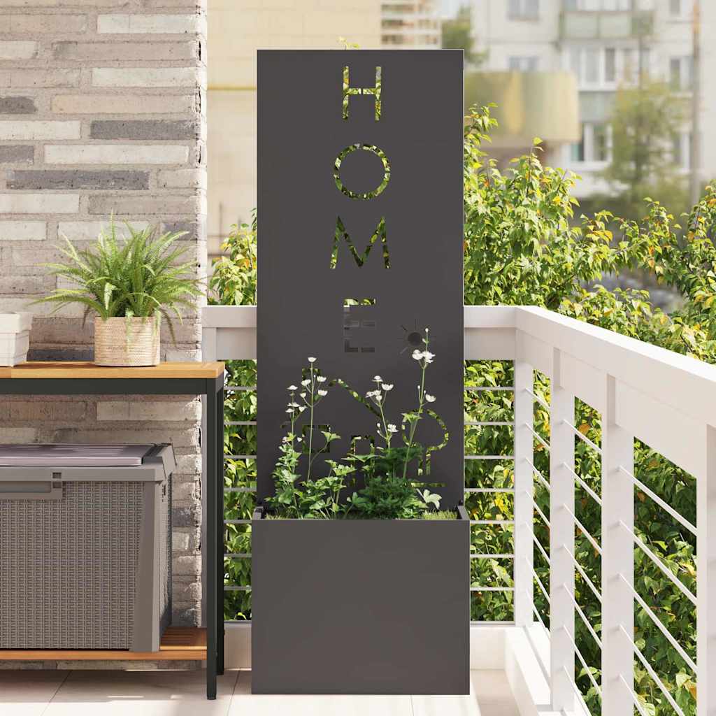 Garten Sichtschutz-Leinwand Schwarz 50 x 150 cm
