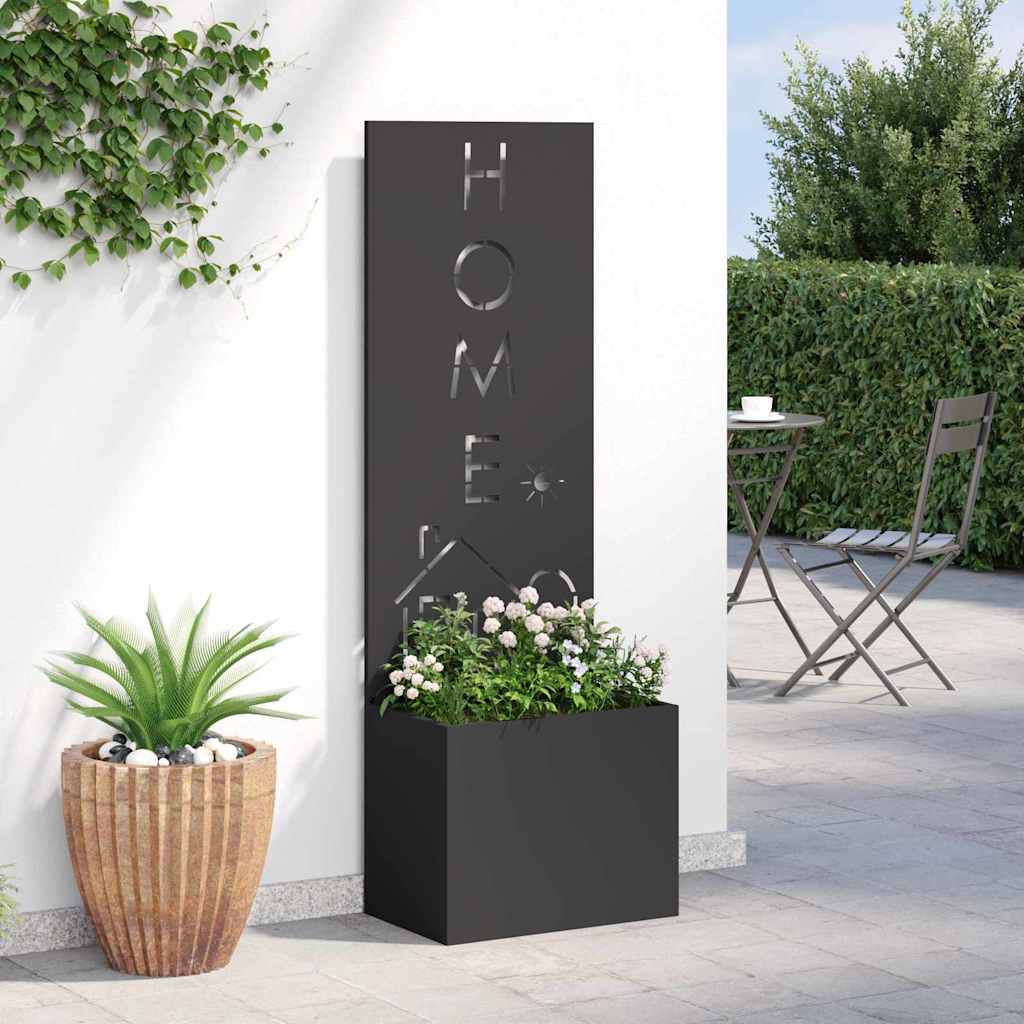 Garten Sichtschutz-Leinwand Schwarz 50 x 150 cm
