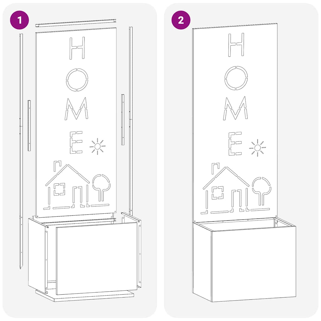 Garten Sichtschutz-Leinwand Weiß 50 x 150 cm