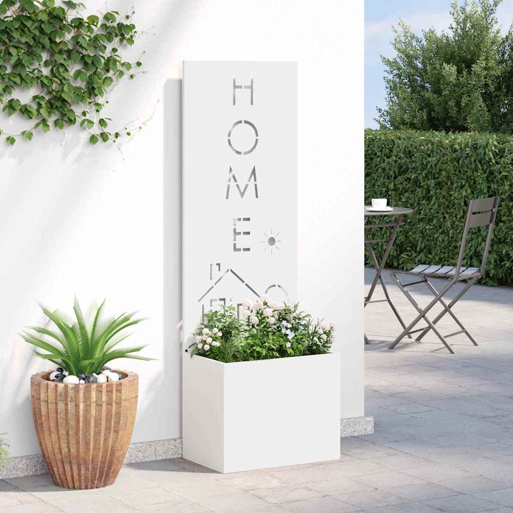 Garten Sichtschutz-Leinwand Weiß 50 x 150 cm
