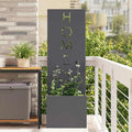 Garten Sichtschutz-Leinwand Anthrazit 50 x 150 cm