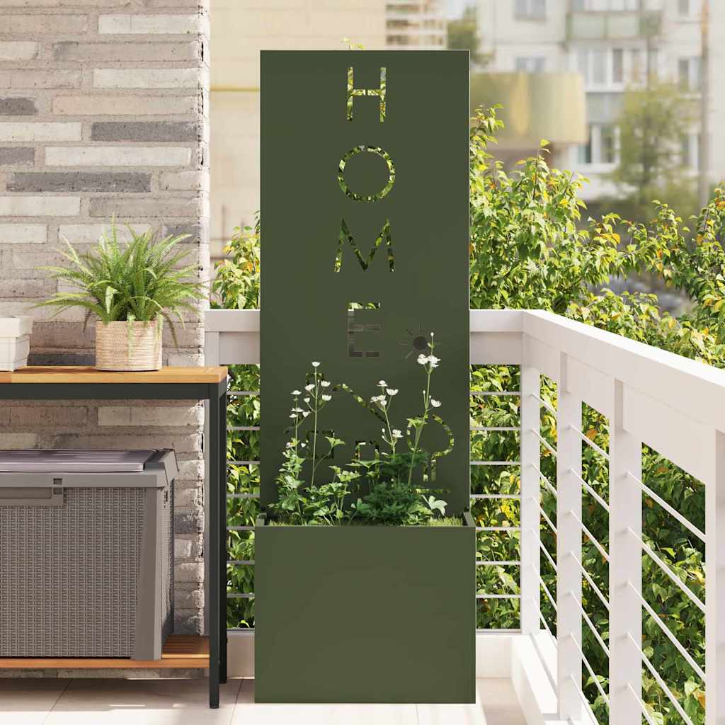 Garten Sichtschutz-Leinwand Olivgrün 50 x 150 cm