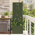 Garten Sichtschutz-Leinwand Olivgrün 50 x 150 cm