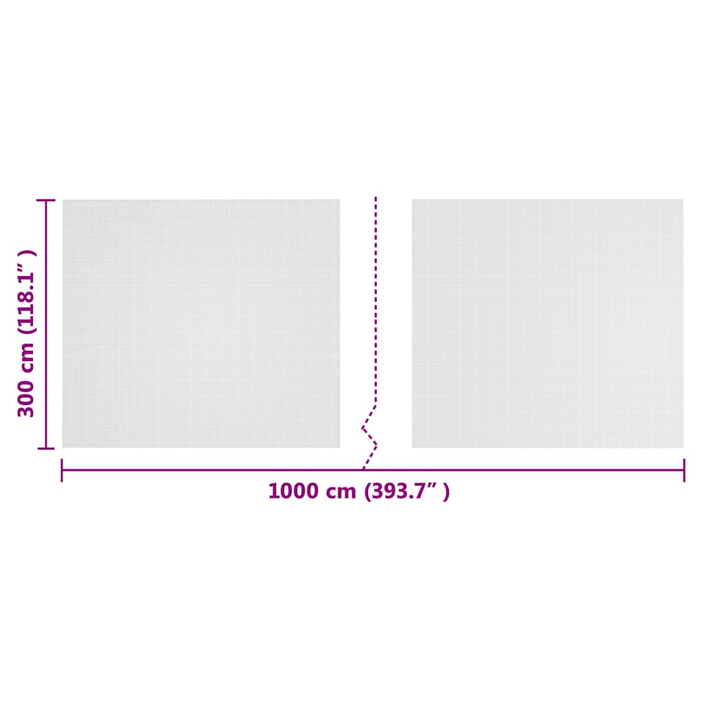 Insektennetz Weiß 3 x 10 m Polyethylen