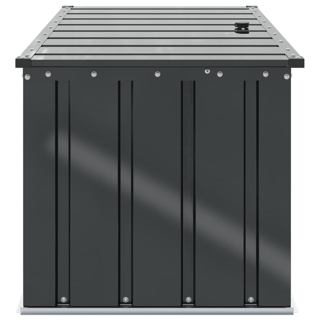 Gartenlagerbox Schwarz 101 x 56,5 x 50 cm Stahl