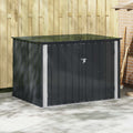 Gartenlagerbox Schwarz 151,5 x 107 x 100 cm Stahl